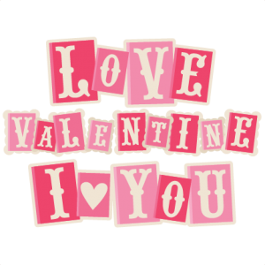 Valentine Word Blocks SVG bundle for scrapbooking cardmaking valentines svg files free svgs cute svg cuts