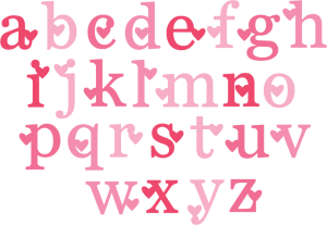 Valentine Monogram SVG cut files valentine alphabet svg cuts free svg files free svg cuts