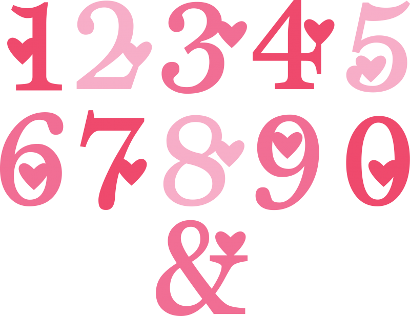 Download Valentine Numbers SVG cut files valentine alphabet svg cuts free svg files free svg cuts
