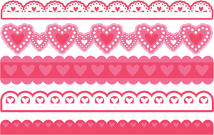 Valentine Borders SVG bundle for scrapbooking cardmaking valentines svg files free svgs cute svg cuts
