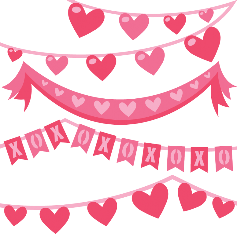 Download Valentine Banners SVG cut files valentine bannerst svg ...