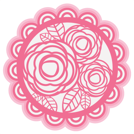 Download Layered Rose Doily SVG cutting file for scrapbooking free ...