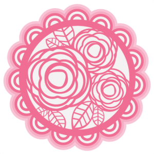 Layered Rose Doily SVG cutting file for scrapbooking free svg cuts free svgs valentine svg files