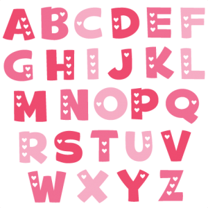 Valentine Alphabet SVG cut files valentine alphabet svg cuts free svg files free svg cuts