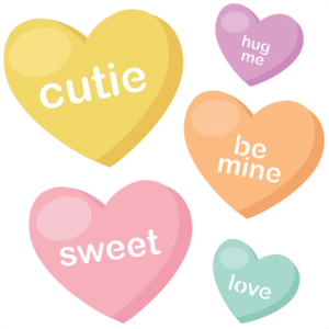 Candy Hearts SVG cutting files valentine svg files valentines svg cuts cute svg files free svgs