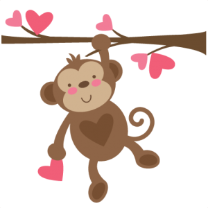Valentine Monkey SVG file for scrapbooking cardmaking valentines svg files free svgs cute svg cuts