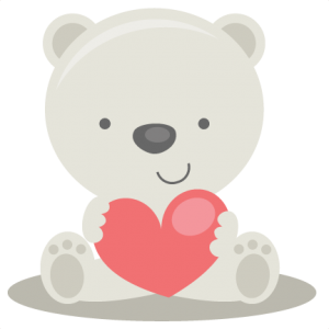 Valentine Polar Bear SVG file for scrapbooking cardmaking valentines svg files free svgs cute svg cuts