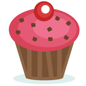 Pink Cupcake SVG cutting file svg cut files birthday clipart cute clipart cute cupcake svg cut