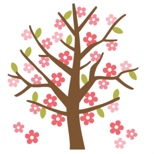 Spring Tree SVG cutting file for scrapbooking