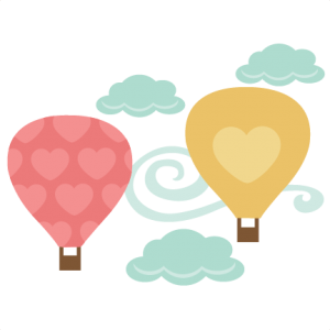HeartsHot Air Balloons SVG cutting file for scrapbooks svg cut files free svgs