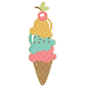 Ice Cream Cone SVG cutting file ice cream svg cut file for scrapbooking ice cream svg cut