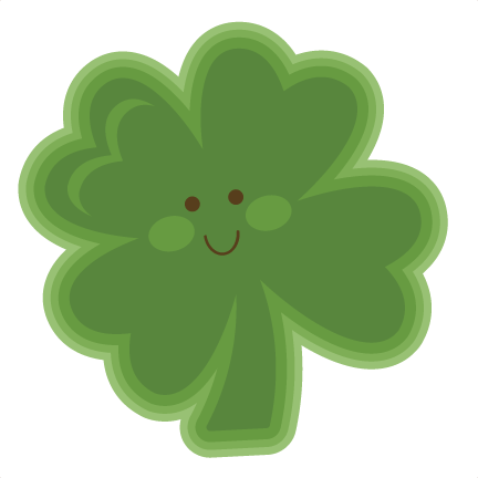 Cute Four Leaf Clover SVG cut files for scrapbooking silhouette