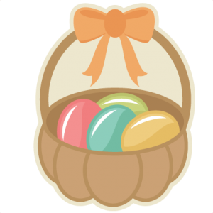 Easter Eggs In Basket  SVG cutting files easter egg svg cut file easter eggs cut files for scrapbooks