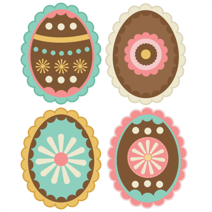 Layered Easter Eggs SVG cutting file for scrapbooking free svg cuts