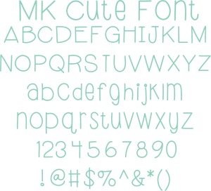 Miss Kate Cute Font