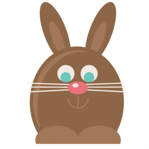 Chocolate Easter Bunny SVG cutting file for scrapbooking easter svg cut files easter svg files