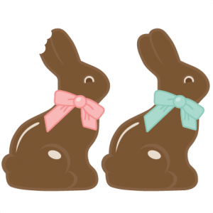 Chocolate Easter Bunny SVG cutting file for scrapbooking easter svg cut files easter svg files