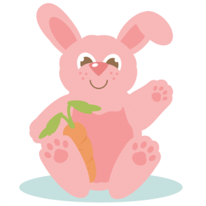 Fluffy Easter Bunny SVG cut files for scrapbooking easter bunny svg cut file