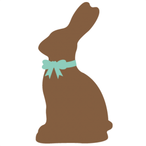 Chocolate Easter Bunny SVG cutting file for scrapbooking easter svg cut files easter svg files