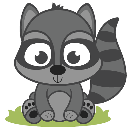 Baby Raccoon Clipart