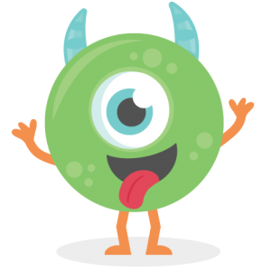 Green Monster SVG cutting file silly monster svg cut files for scrapbooking scal files scut files mtc files