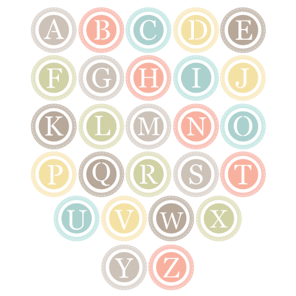 Circle Monogram Alphabet SVG cut files for scrapbooking free svg files free  svg cuts free svg