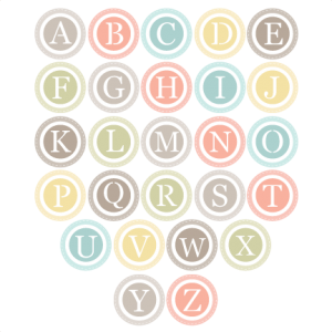 Circle Monogram Alphabet  SVG cut files for scrapbooking free svg files free svg cuts free svg cut files