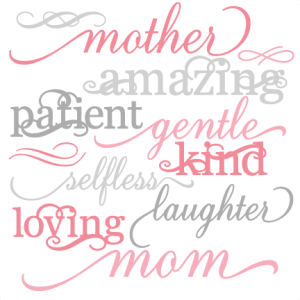 Mother Word Set SVG cut files mother svg cut files for scrapbooking mother words set svg cut files