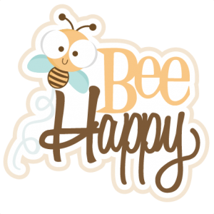 Bee Happy SVG scrapbook title SVG cutting files bee svg cuts bee svg cut files for scrapbooking