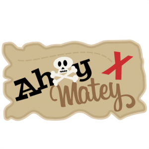 Ahoy Matey SVG scrapbook title pirate svg cut file free svgs free svg cut files for cricut