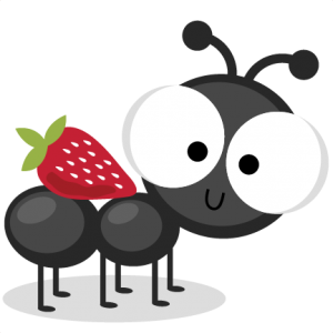 Ant With Strawberry SVG cutting files ant svg cuts ant scal files cutting files for cricut free svgs