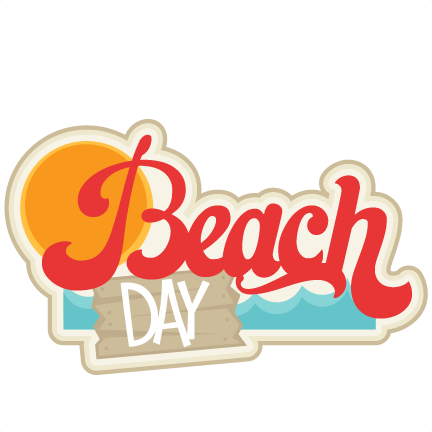 Beach Day SVG scrapbook title SVG cut file free svg cuts summer svgs