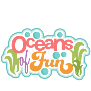 Oceans of Fun Title  SVG scrapbook title beach svg cut file ocean svg cut file cute svg cuts