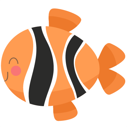 Clown Fish SVG cutting files for scrapbooking fish svg cut file for
