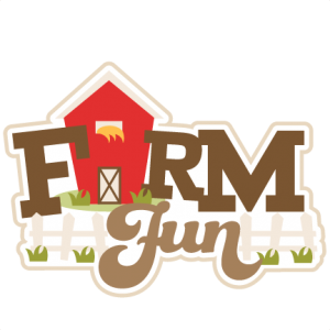 Farm Fun Title SVG cut files farm animals svg cutting files for scrapbooking farm cut files for cricut cute svg cuts