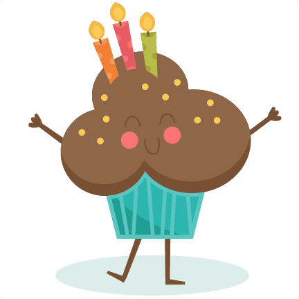 Happy Birthday Cupcake SVG scrapbook birthday svg cut files birthday