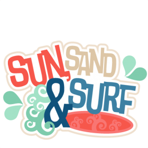 Sun, Sand &amp; Surf SVG scrapbook title beach svg cut files beach cut files for cricut cute cut files 