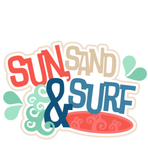 Sun, Sand &amp; Surf SVG scrapbook title beach svg cut files beach cut files for cricut cute cut files