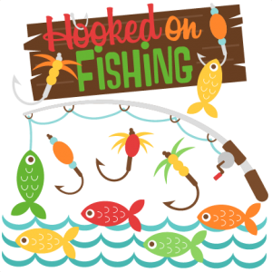 Hooked on Fishing SVG cutting files for scrapbooking fishing svg cut files for cricut cute svg cut files