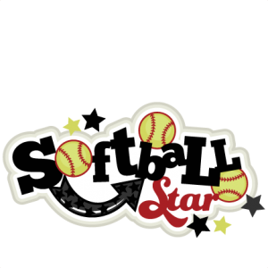 Softball Star SVG scrapbook titleSoftballl svg title Softball svg cut files Softball title svg cut files