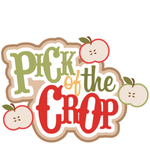 Pick of the Crop SVG scrapbooking title apple svg cut files fruit svg cut files fall svg cuts cute cut files