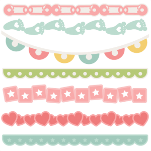 Baby Borders SVG scrapbook cuts baby svg cut files for cricut cute svg cuts cute cut files for scrapbooking