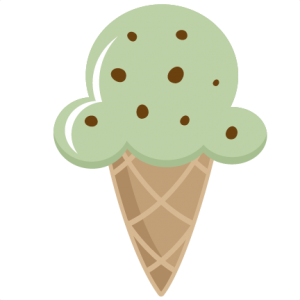 Mint Ice Cream Cone SVG cutting files for scrapbooking free svg cuts cute cut files for cricut cute svgs
