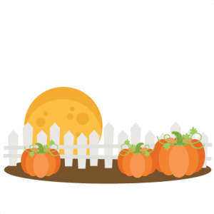 Pumpkins With Fence SVG cutting files cute cut files for cricut free svgs free svg cuts cute svg files