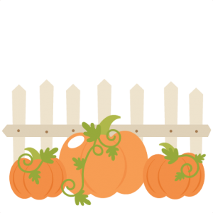 Pumpkins With Fence SVG cutting files cute cut files for cricut free svgs free svg cuts cute svg files
