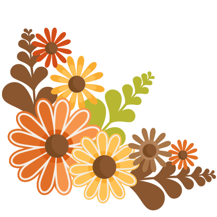 Fall Flowers SVG cutting files for scrapbooking fall svg cut files for