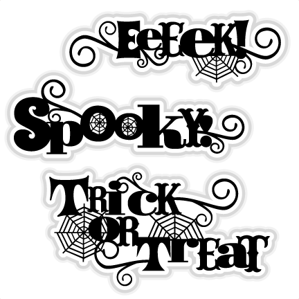 Download Halloween Title Set SVG scrapbook title SVG cutting files ...