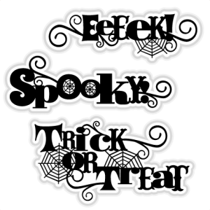 Halloween Title Set SVG scrapbook title SVG cutting files crow svg cut file halloween cute files for cricut cute cut files free svgs