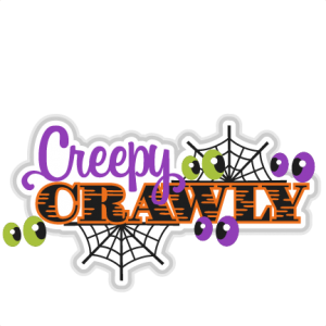 Creepy Crawly SVG scrapbook title halloween svg cut files for cricut cute cut files free svgs free svg cuts