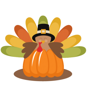 Turkey in Pumpkin SVG cutting file thanksgiving svg cuts cute clip art clipart turkey cut file for scrapbooking